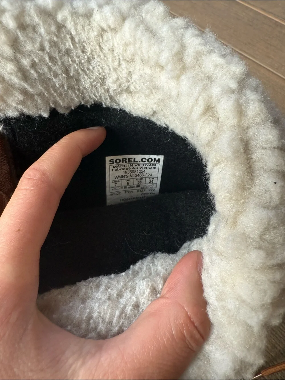 SOREL Insulated Lace-Up Duck Boots in Black and Brown